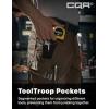 CQR Men’s Quick Dry Work Pants, Water Resistant Outdoor Tactical Pants, Lightweight Stretch Cargo Hiking Pants(Work Pants Tundra)