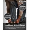 CQR Men’s Softshell Fleece Lined Winter Hiking Pants, Water Resistant Insulated Thermal, Outdoor Tactical Warm Snow Ski Pants(Expedition Charcoal)