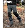 CQR Men’s Softshell Fleece Lined Winter Hiking Pants, Water Resistant Insulated Thermal, Outdoor Tactical Warm Snow Ski Pants(Expedition Charcoal)