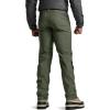 CQR Men’s Softshell Fleece Lined Winter Hiking Pants, Water Resistant Insulated Thermal, Outdoor Tactical Warm Snow Ski Pants(Expedition Olive)