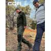 CQR Men’s Softshell Fleece Lined Winter Hiking Pants, Water Resistant Insulated Thermal, Outdoor Tactical Warm Snow Ski Pants(Expedition Olive)