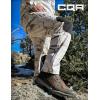 CQR Men’s Softshell Fleece Lined Winter Hiking Pants, Water Resistant Insulated Thermal, Outdoor Tactical Warm Snow Ski Pants(Expedition Winter Hunting Camo)