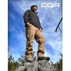 CQR Men’s Softshell Fleece Lined Winter Hiking Pants, Water Resistant Insulated Thermal, Outdoor Tactical Warm Snow Ski Pants(Recon Black)