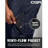 CQR Men’s Softshell Fleece Lined Winter Hiking Pants, Water Resistant Insulated Thermal, Outdoor Tactical Warm Snow Ski Pants(Recon Operator Navy)