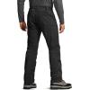 CQR Men’s Softshell Fleece Lined Winter Hiking Pants, Water Resistant Insulated Thermal, Outdoor Tactical Warm Snow Ski Pants(Teton Alpha Black)