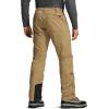 CQR Men’s Softshell Fleece Lined Winter Hiking Pants, Water Resistant Insulated Thermal, Outdoor Tactical Warm Snow Ski Pants(Teton Alpha Cougar)