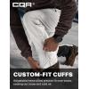 CQR Men’s Softshell Fleece Lined Winter Hiking Pants, Water Resistant Insulated Thermal, Outdoor Tactical Warm Snow Ski Pants(Teton Alpha White)