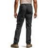 CQR Men’s Utility Flex Cargo Pants, Classic-Fit Casual Stretch Work Pants, Water Resistant Lightweight Tactical Hiking Pants(Negotiator Black)