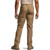 CQR Men’s Utility Flex Cargo Pants, Classic-Fit Casual Stretch Work Pants, Water Resistant Lightweight Tactical Hiking Pants(Negotiator Cougar)