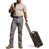 CQR Men’s Utility Flex Cargo Pants, Classic-Fit Casual Stretch Work Pants, Water Resistant Lightweight Tactical Hiking Pants(Negotiator Stone)