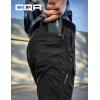 CQR Men’s Utility Flex Cargo Pants, Classic-Fit Casual Stretch Work Pants, Water Resistant Lightweight Tactical Hiking Pants(Sentinel Black)