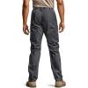 CQR Men’s Utility Flex Cargo Pants, Classic-Fit Casual Stretch Work Pants, Water Resistant Lightweight Tactical Hiking Pants(Sentinel Charcoal)