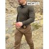 CQR Men’s Utility Flex Cargo Pants, Classic-Fit Casual Stretch Work Pants, Water Resistant Lightweight Tactical Hiking Pants(Sentinel Cougar)
