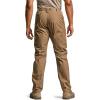 CQR Men’s Utility Flex Cargo Pants, Classic-Fit Casual Stretch Work Pants, Water Resistant Lightweight Tactical Hiking Pants(Sentinel Cougar)