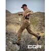 CQR Men’s Utility Flex Cargo Pants, Classic-Fit Casual Stretch Work Pants, Water Resistant Lightweight Tactical Hiking Pants(Tac Cougar)