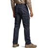 CQR Men’s Utility Flex Cargo Pants, Classic-Fit Casual Stretch Work Pants, Water Resistant Lightweight Tactical Hiking Pants(Tac Operator Navy)