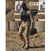 CQR Men’s Utility Flex Cargo Pants, Classic-Fit Casual Stretch Work Pants, Water Resistant Lightweight Tactical Hiking Pants(Tac Utility Camo Dune)