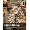 CQR Men’s Utility Flex Cargo Pants, Classic-Fit Casual Stretch Work Pants, Water Resistant Lightweight Tactical Hiking Pants(Tac Utility Camo Dune)