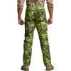 CQR Men’s Utility Flex Cargo Pants, Classic-Fit Casual Stretch Work Pants, Water Resistant Lightweight Tactical Hiking Pants(Tac Utility Camo Monsoon)