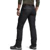 CQR Women’s Flex Stretch Tactical Pants, Water Resistant Ripstop Cargo Work Pants with Pockets for Outdoor & Hiking(Captain Black)