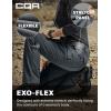 CQR Women’s Flex Stretch Tactical Pants, Water Resistant Ripstop Cargo Work Pants with Pockets for Outdoor & Hiking(Captain Carbon Grey)