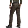 CQR Women’s Flex Stretch Tactical Pants, Water Resistant Ripstop Cargo Work Pants with Pockets for Outdoor & Hiking(Captain Dark Brown)