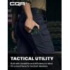 CQR Women’s Flex Stretch Tactical Pants, Water Resistant Ripstop Cargo Work Pants with Pockets for Outdoor & Hiking(Captain Operator Navy)