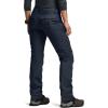 CQR Women’s Flex Stretch Tactical Pants, Water Resistant Ripstop Cargo Work Pants with Pockets for Outdoor & Hiking(Captain Operator Navy)