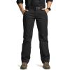 CQR Women’s Flex Stretch Tactical Pants, Water Resistant Ripstop Cargo Work Pants with Pockets for Outdoor & Hiking(Sub Rosa Black)