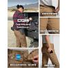 CQR Women’s Flex Stretch Tactical Pants, Water Resistant Ripstop Cargo Work Pants with Pockets for Outdoor & Hiking(Sub Rosa Cougar)
