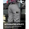 CQR Women’s Flex Stretch Tactical Pants, Water Resistant Ripstop Cargo Work Pants with Pockets for Outdoor & Hiking(Sub Rosa Stone)