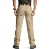 CQR Women’s Flex Stretch Tactical Pants, Water Resistant Ripstop Cargo Work Pants with Pockets for Outdoor & Hiking(Vanguard Alamo Khaki)
