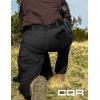 CQR Women’s Flex Stretch Tactical Pants, Water Resistant Ripstop Cargo Work Pants with Pockets for Outdoor & Hiking(Vanguard Black)