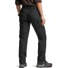 CQR Women’s Flex Stretch Tactical Pants, Water Resistant Ripstop Cargo Work Pants with Pockets for Outdoor & Hiking(Vanguard Black)