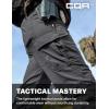 CQR Women’s Flex Stretch Tactical Pants, Water Resistant Ripstop Cargo Work Pants with Pockets for Outdoor & Hiking(Vanguard Charcoal)