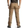 CQR Women’s Flex Stretch Tactical Pants, Water Resistant Ripstop Cargo Work Pants with Pockets for Outdoor & Hiking(Vanguard Cougar)