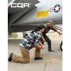 CQR Women’s Flex Stretch Tactical Pants, Water Resistant Ripstop Cargo Work Pants with Pockets for Outdoor & Hiking(Vanguard Cougar)