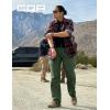 CQR Women’s Flex Stretch Tactical Pants, Water Resistant Ripstop Cargo Work Pants with Pockets for Outdoor & Hiking(Vanguard Green Kelp)