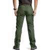 CQR Women’s Flex Stretch Tactical Pants, Water Resistant Ripstop Cargo Work Pants with Pockets for Outdoor & Hiking(Vanguard Green Kelp)