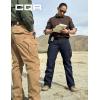 CQR Women’s Flex Stretch Tactical Pants, Water Resistant Ripstop Cargo Work Pants with Pockets for Outdoor & Hiking(Vanguard Operator Navy)