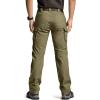 CQR Women’s Flex Stretch Tactical Pants, Water Resistant Ripstop Cargo Work Pants with Pockets for Outdoor & Hiking(Vanguard Soil Green)