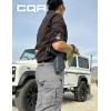 CQR Women’s Flex Stretch Tactical Pants, Water Resistant Ripstop Cargo Work Pants with Pockets for Outdoor & Hiking(Vanguard Stone)