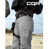 CQR Women’s Flex Stretch Tactical Pants, Water Resistant Ripstop Cargo Work Pants with Pockets for Outdoor & Hiking(Vanguard Stone)
