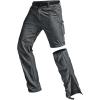 CQR Men’s Convertible Cargo Tactical Pants, Water Resistant Outdoor Hiking Pants, Zip Off Lightweight Stretch Work Pants(Convertible Cargo W/Belt Carbon Grey)