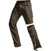 CQR Men’s Convertible Cargo Tactical Pants, Water Resistant Outdoor Hiking Pants, Zip Off Lightweight Stretch Work Pants(Convertible Cargo W/Belt Sand Khaki)