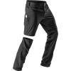 CQR Men’s Convertible Cargo Tactical Pants, Water Resistant Outdoor Hiking Pants, Zip Off Lightweight Stretch Work Pants(Rocky Black)