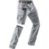 CQR Men’s Convertible Cargo Tactical Pants, Water Resistant Outdoor Hiking Pants, Zip Off Lightweight Stretch Work Pants(Runyon Cargo W/Belt Stone)