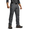imageCQR Mens Flex Stretch Tactical Pants Water Resistant Ripstop Cargo Pants Lightweight EDC Outdoor Work Hiking PantsIntense Charcoal