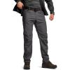 CQR Men’s Flex Stretch Tactical Pants, Water Resistant Ripstop Cargo Pants, Lightweight EDC Outdoor Work Hiking Pants(Sneak Charcoal)