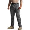 CQR Men’s Flex Stretch Tactical Pants, Water Resistant Ripstop Cargo Pants, Lightweight EDC Outdoor Work Hiking Pants(Tac-stretch Cargo Charcoal)